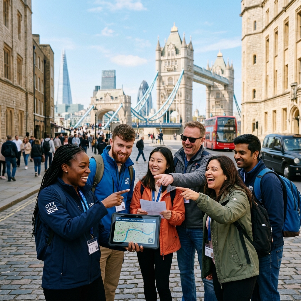 Rallye Urbain Connecté — animation d'entreprise digital & vr en plein air