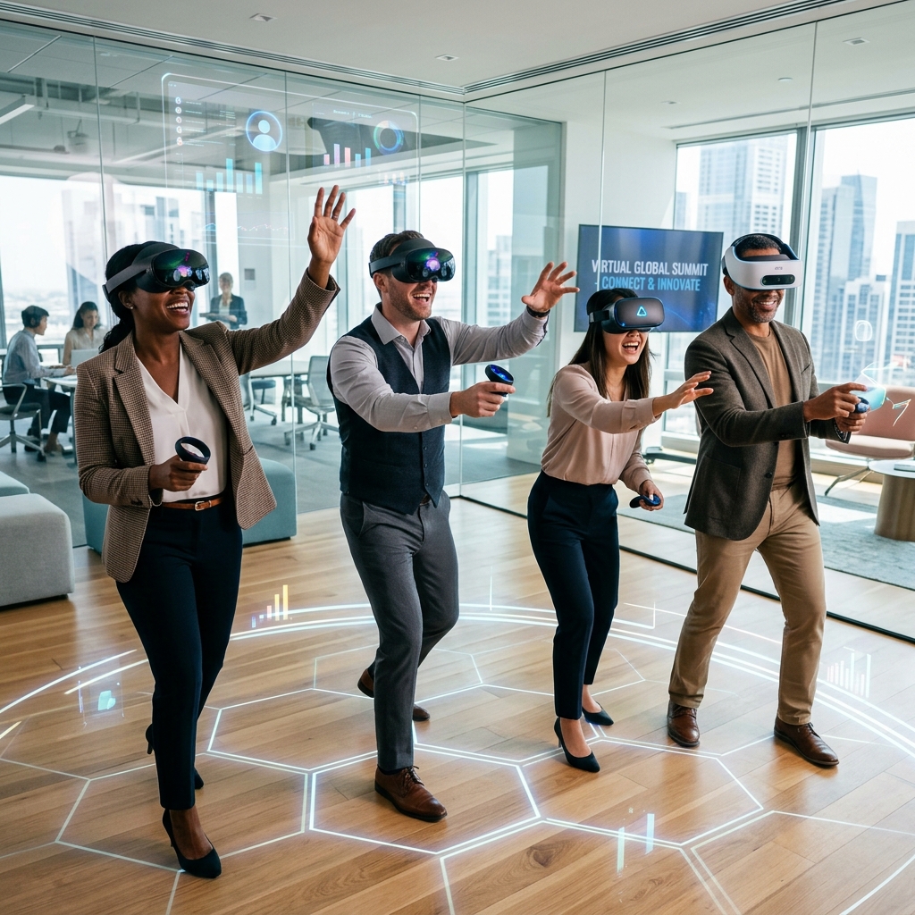 Immersion VR Multijoueur — animation d'entreprise digital & vr en intérieur